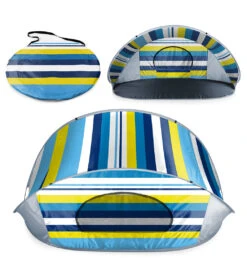 Picnic Time Manta Popup Sun/Wind Shelter Beach Tent -Swimming Equipment Shop 8638665949352 beachstripes 7a