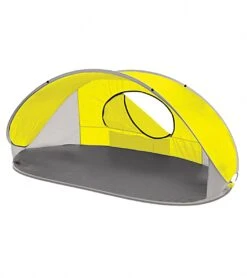 Picnic Time Manta Popup Sun/Wind Shelter Beach Tent -Swimming Equipment Shop 8638665949352 yellow