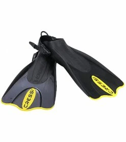 Cressi Short Adjustable Travel Fin -Swimming Equipment Shop 8638698553512 blackyellow