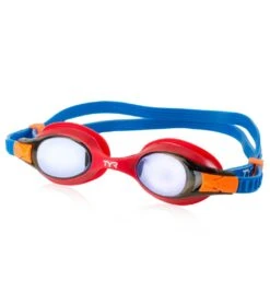 TYR Kids' Swimple Metallized Goggle -Swimming Equipment Shop 8638769922216 blueredblue 1a