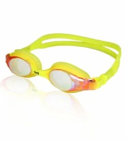 TYR Kids' Swimple Metallized Goggle -Swimming Equipment Shop 8638769922216 pinklemonade