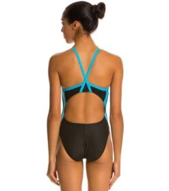 Waterpro Poly Splice Thin Strap One Piece Swimsuit 29 Waterpro Poly Splice Thin Strap One Piece Swimsuit -Swimming Equipment Shop 8638845976744 blacklightblue 3a