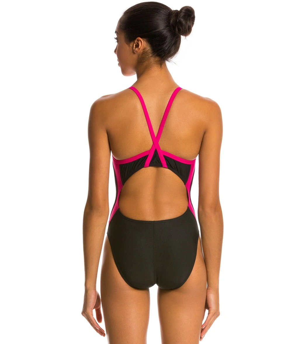 Waterpro Poly Splice Thin Strap One Piece Swimsuit 5 Waterpro Poly Splice Thin Strap One Piece Swimsuit - Image 3