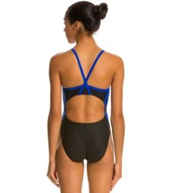 Waterpro Poly Splice Thin Strap One Piece Swimsuit 34 Waterpro Poly Splice Thin Strap One Piece Swimsuit -Swimming Equipment Shop 8638845976744 blackroyal 3a
