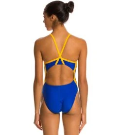 Waterpro Poly Splice Thin Strap One Piece Swimsuit 39 Waterpro Poly Splice Thin Strap One Piece Swimsuit -Swimming Equipment Shop 8638845976744 royalgold 3a