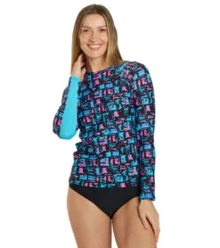 EQ Swimwear Abstract Long Sleeve Rash Guard 14 EQ Swimwear Abstract Long Sleeve Rash Guard -Swimming Equipment Shop 8638890016936 abstract