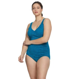 Krinkle By Penbrooke Plus Size Chlorine Resistant Mock Surplice One Piece Swimsuit 37 Krinkle By Penbrooke Plus Size Chlorine Resistant Mock Surplice One Piece Swimsuit -Swimming Equipment Shop 8638986059944 cosmo 4a