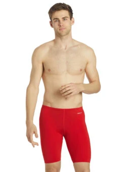 Sporti HydroLast Solid Jammer Swimsuit (22-44) 39 Sporti HydroLast Solid Jammer Swimsuit (22-44) -Swimming Equipment Shop 8639087935656 red 2a