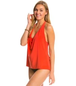Magicsuit By Miraclesuit Women's Solid Sophie Halter Tankini Top 28 Magicsuit By Miraclesuit Women's Solid Sophie Halter Tankini Top -Swimming Equipment Shop 8639106547880 guava 2a