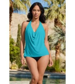 Magicsuit By Miraclesuit Women's Solid Sophie Halter Tankini Top 40 Magicsuit By Miraclesuit Women's Solid Sophie Halter Tankini Top -Swimming Equipment Shop 8639106547880 pacific 4a
