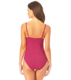 Anne Cole Women's Solid Shirred Lingerie One Piece Swimsuit 34 Anne Cole Women's Solid Shirred Lingerie One Piece Swimsuit -Swimming Equipment Shop 8639296897192 berr 2a
