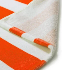 Dohler Cabana Stripes Beach Towel 30" X 60" -Swimming Equipment Shop 8639421317288 orange 2a