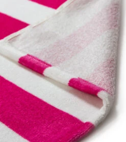 Dohler Cabana Stripes Beach Towel 30" X 60" -Swimming Equipment Shop 8639421317288 pink 2a