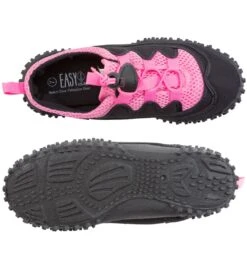 Easy USA Women's Laced Water Shoe -Swimming Equipment Shop 8639456542888 pink 4a