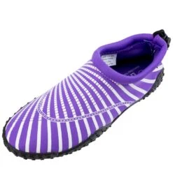 Easy USA Women's Seashell Print Water Shoe -Swimming Equipment Shop 8639456739496 purple 1a