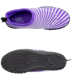 Easy USA Women's Seashell Print Water Shoe -Swimming Equipment Shop 8639456739496 purple 4a