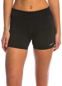 Dolfin Aquashape Core Women's Solid Fitted Swimsuit Short -Swimming Equipment Shop 8639461884072 black 1a