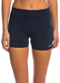 Dolfin Aquashape Core Women's Solid Fitted Swimsuit Short -Swimming Equipment Shop 8639461884072 navy