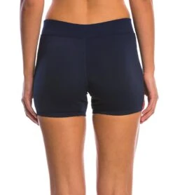 Dolfin Aquashape Core Women's Solid Fitted Swimsuit Short -Swimming Equipment Shop 8639461884072 navy 3a