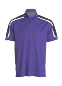 SwimOutlet Men's Tech Polo 30 SwimOutlet Men's Tech Polo -Swimming Equipment Shop 8639502024872 purpleblackwhite 1a