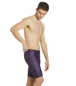 ISwim Swirl Jammer Swimsuit (22-40) -Swimming Equipment Shop 8639584272552 purple 4a
