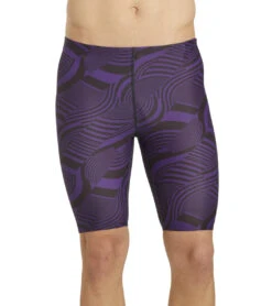 ISwim Swirl Jammer Swimsuit (22-40) -Swimming Equipment Shop 8639584272552 purple 5a