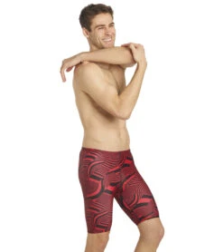 ISwim Swirl Jammer Swimsuit (22-40) -Swimming Equipment Shop 8639584272552 red