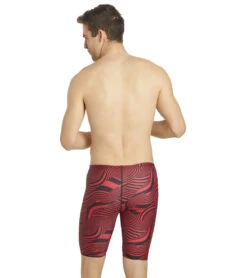 ISwim Swirl Jammer Swimsuit (22-40) -Swimming Equipment Shop 8639584272552 red 4a