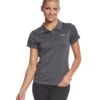 Dolfin Women's Performance Polo Shirt -Swimming Equipment Shop 8639602983080 carbon 1a
