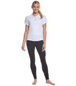 Dolfin Women's Performance Polo Shirt 31 Dolfin Women's Performance Polo Shirt -Swimming Equipment Shop 8639602983080 white 4a