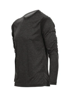 SwimOutlet Men's Long Sleeve Tech T Shirt -Swimming Equipment Shop 8639629983912 graphiteheather 2a
