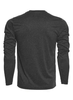 SwimOutlet Men's Long Sleeve Tech T Shirt -Swimming Equipment Shop 8639629983912 graphiteheather 3a
