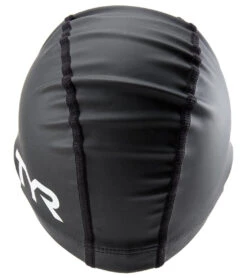 TYR Silicone Comfort Swim Cap -Swimming Equipment Shop 8639645450408 black 3a