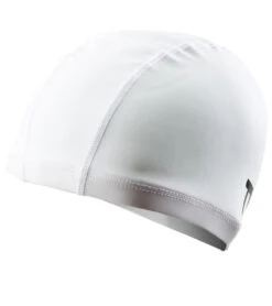 TYR Silicone Comfort Swim Cap -Swimming Equipment Shop 8639645450408 white