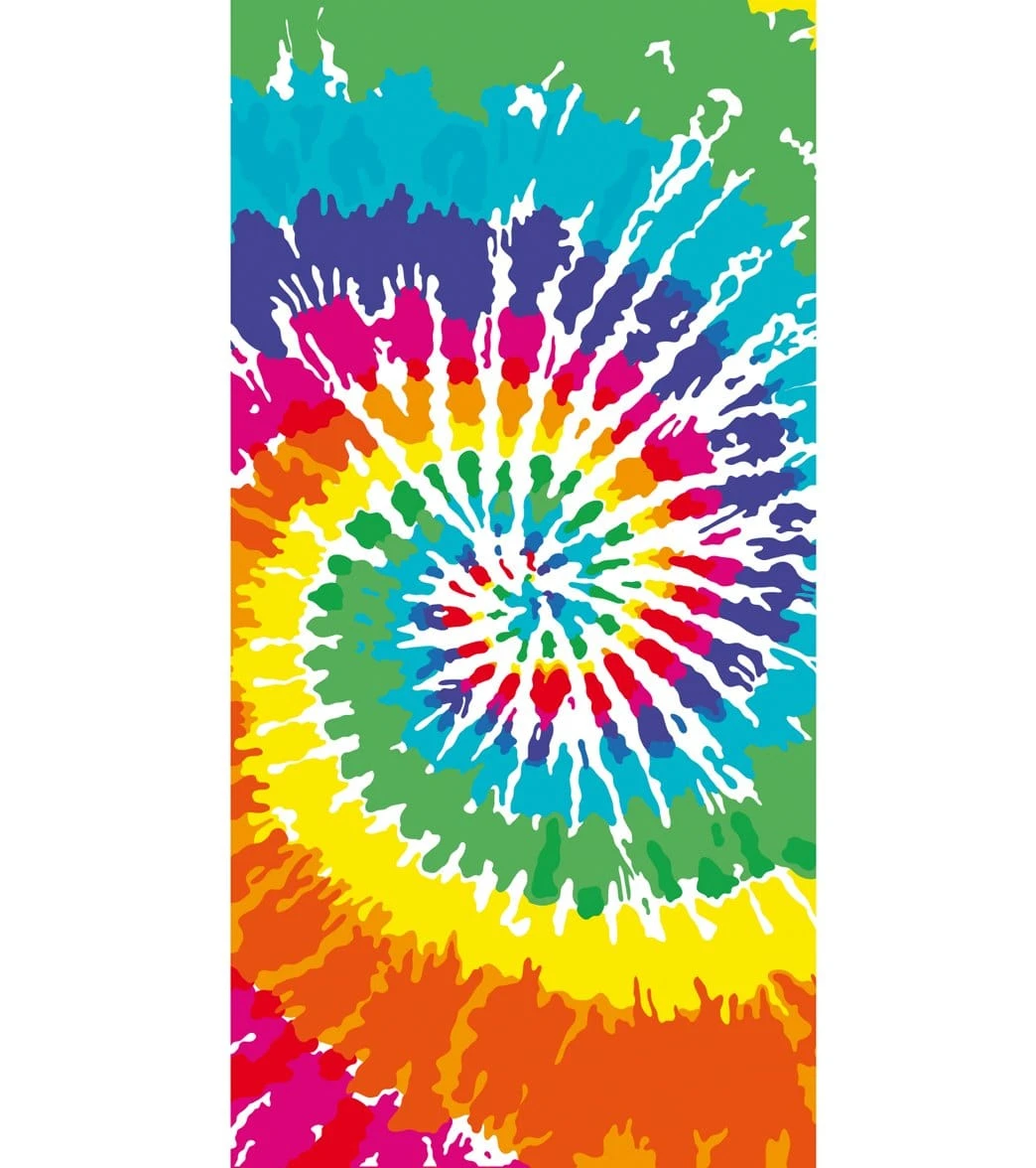 Dohler 30'' X 60'' Colorful Tie-Dye Towel 3 Dohler 30'' X 60'' Colorful Tie-Dye Towel