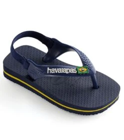 Havaianas Brazil Logo Flip Flop (Toddler)