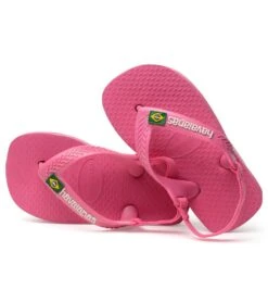 Havaianas Brazil Logo Flip Flop (Toddler) 28 Havaianas Brazil Logo Flip Flop (Toddler) -Swimming Equipment Shop 8639926567080 shockingpink 2a