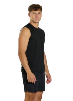 SwimOutlet Men's Sleeveless PosiCharge® Competitor™ Tank -Swimming Equipment Shop 8639983747240 black 2a