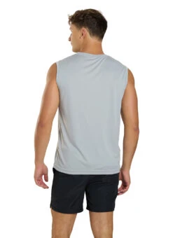 SwimOutlet Men's Sleeveless PosiCharge® Competitor™ Tank -Swimming Equipment Shop 8639983747240 silver 3a