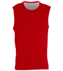 SwimOutlet Men's Sleeveless PosiCharge® Competitor™ Tank -Swimming Equipment Shop 8639983747240 truered