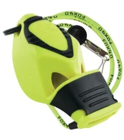 Fox 40 Epik CMG Lifeguard Whistle W/ Lanyard -Swimming Equipment Shop 8640073695400 neonyellow 1a