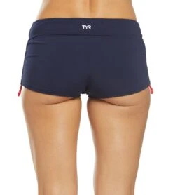 TYR Women's Guard Della Short -Swimming Equipment Shop 8640168165544 navy 3a