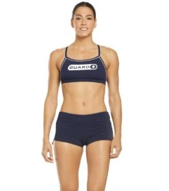 TYR Women's Guard Della Short -Swimming Equipment Shop 8640168165544 navy 4a