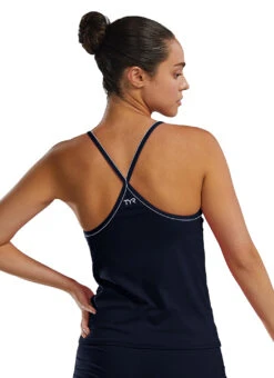 TYR Women's Guard Tankini Top -Swimming Equipment Shop 8640176226472 navy 3a