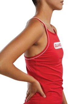 TYR Women's Guard Tankini Top -Swimming Equipment Shop 8640176226472 red 8a