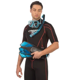 Cressi Bonete Dry Snorkel Set -Swimming Equipment Shop 8640257491112 aqua 3a