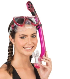Cressi Bonete Dry Snorkel Set -Swimming Equipment Shop 8640257491112 pink 7a