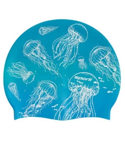 Sporti Jellyfish Silicone Swim Cap -Swimming Equipment Shop 8640300646568 2t
