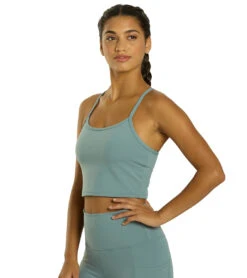 Everyday Yoga Unity Solid Crop Tank -Swimming Equipment Shop 8640375488680 basalt 4a