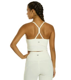 Everyday Yoga Unity Solid Crop Tank -Swimming Equipment Shop 8640375488680 oatmeal 1a